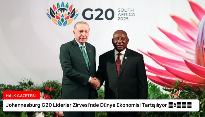 Johannesburg G20 Liderler Zirvesi’nde Dünya Ekonomisi Tartışılıyor ⏬👇