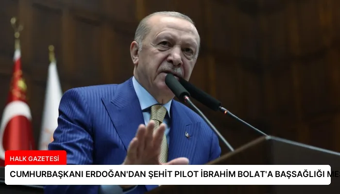 CUMHURBAŞKANI ERDOĞAN’DAN ŞEHİT PILOT İBRAHİM BOLAT’A BAŞSAĞLIĞI MESAJI