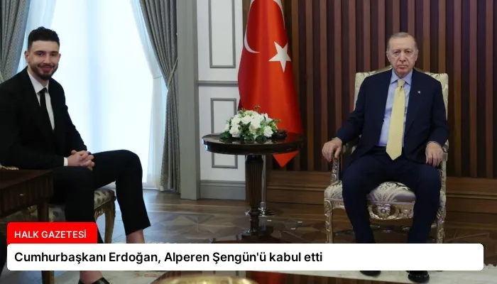 Cumhurbaşkanı Erdoğan, Alperen Şengün’ü kabul etti