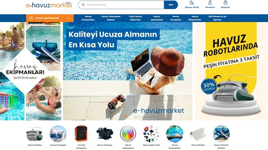 E-Havuz Market, Havuz Mekanik Sistemleri ve Robotik Temizlikte Teknik Deneyimi Dijital Hizmetle Buluşturuyor