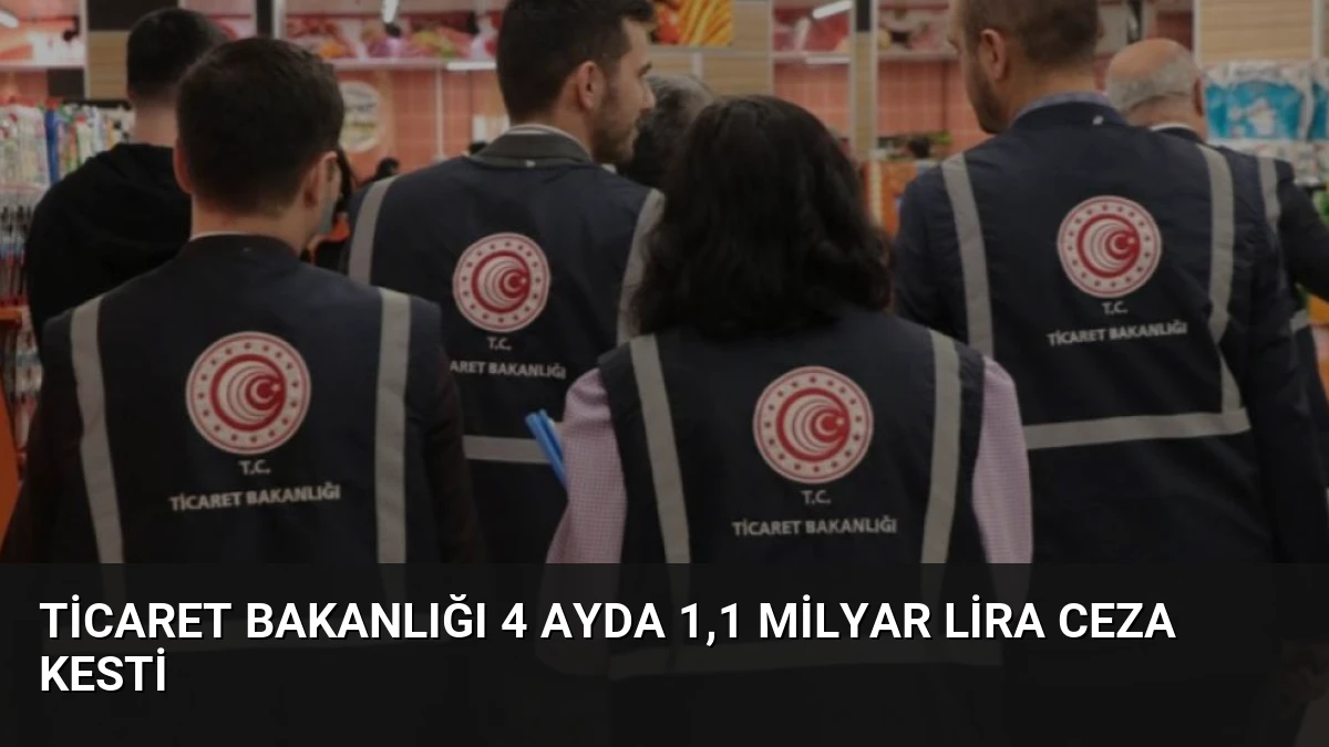 Ticaret Bakanlığı 4 Ayda 1,1 Milyar Lira Ceza Kesti