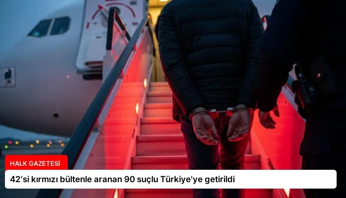 42’si kırmızı bültenle aranan 90 suçlu Türkiye’ye getirildi