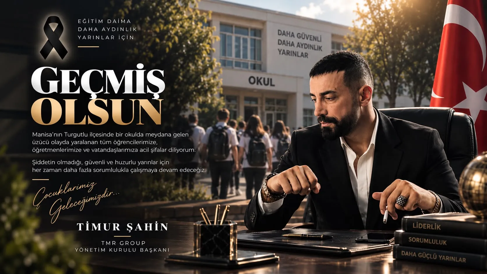 Timur Şahin’den Turgutlu’daki Silahlı Saldırı Sonrası Geçmiş Olsun Mesajı