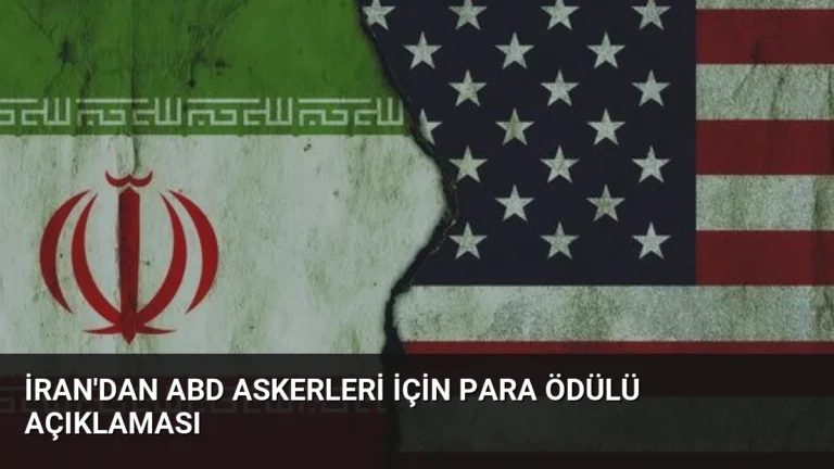 İran’dan ABD Askerleri İçin Para Ödülü Açıklaması