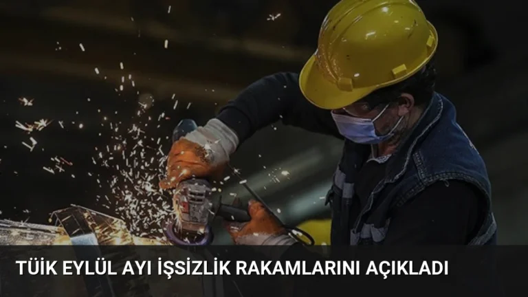 TÜİK Eylül Ayı İşsizlik Rakamlarını Açıkladı
